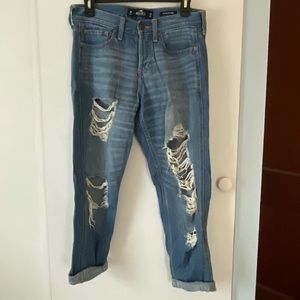 Hollister low rise boyfriend jeans